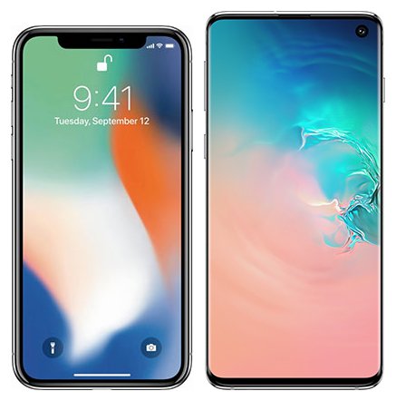 Hand on comparison of os for iphone x vs s10 3